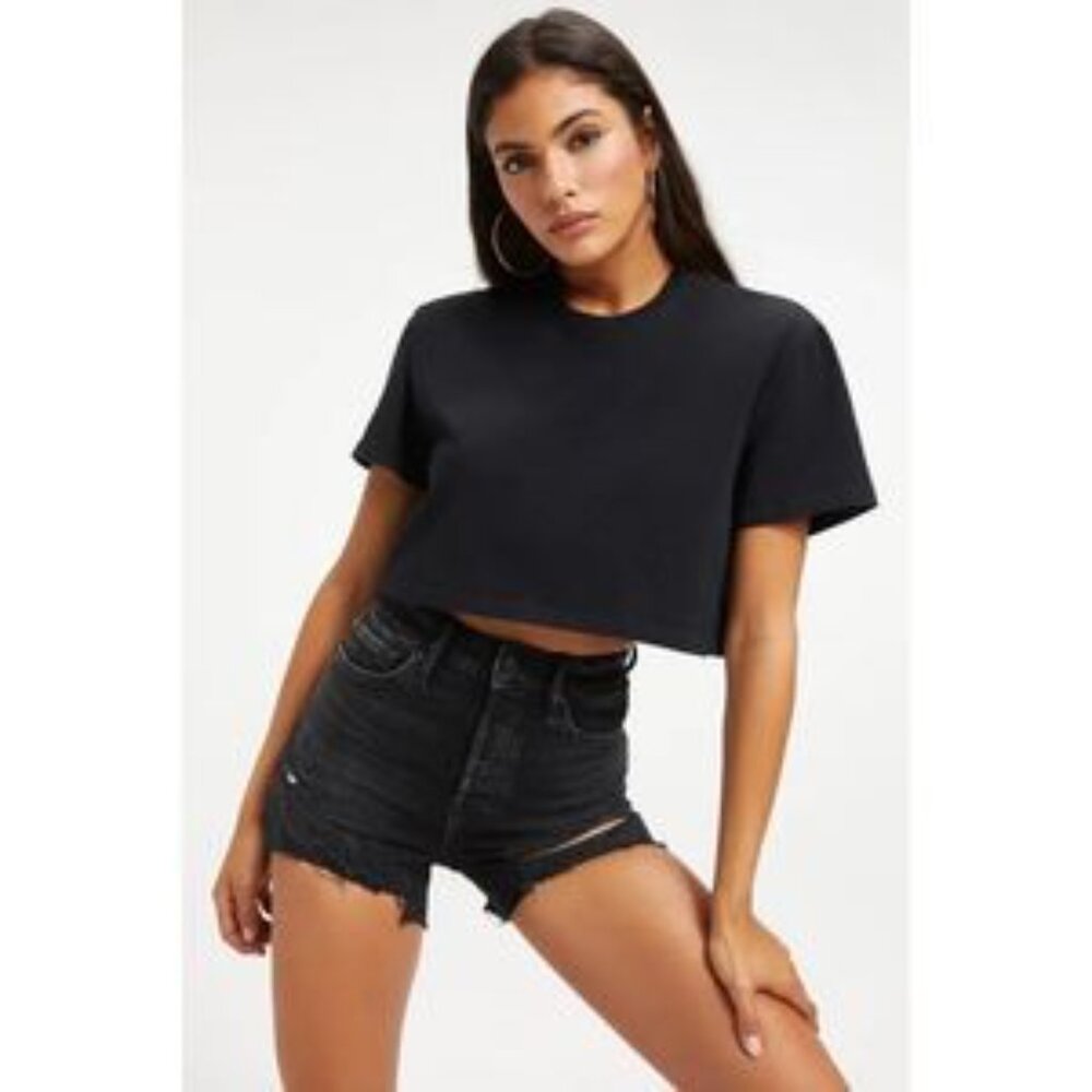 Good American Boxy Cropped Top